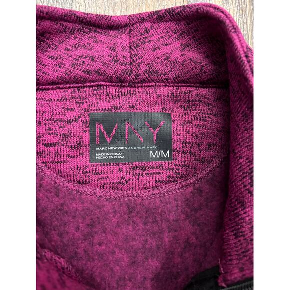 MNY Women's Full-Zip Jacket in Pink and Black - Picture 2 of 6